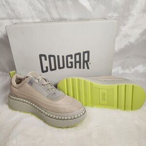 Cougar Women's Beige and Gray Sneakers